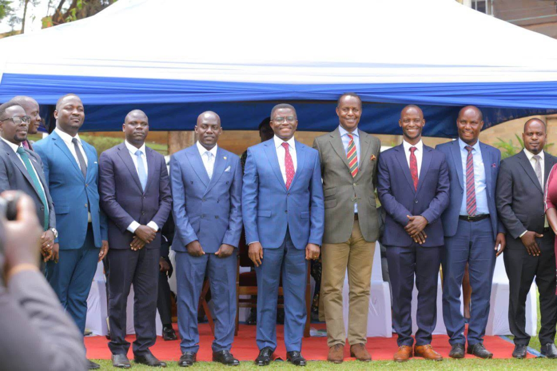 Katikkiro Mayiga inaugurates the new leadership of the Buganda Youth Council